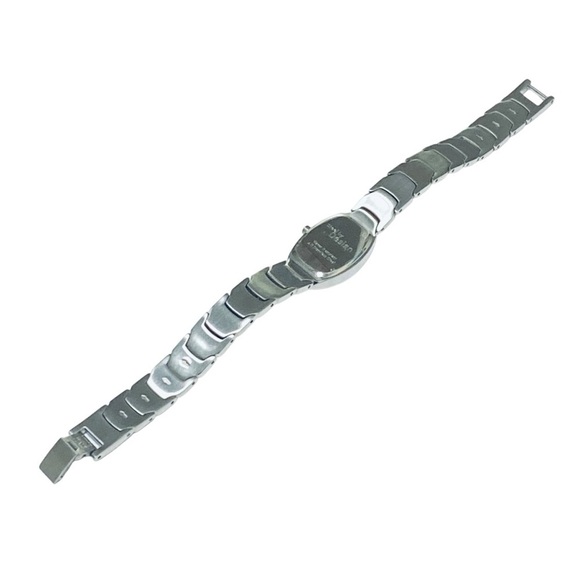 Steel by Design QVC Silver Tone Rectangle Quartz Watch Minimalist Classic - Picture 5 of 7